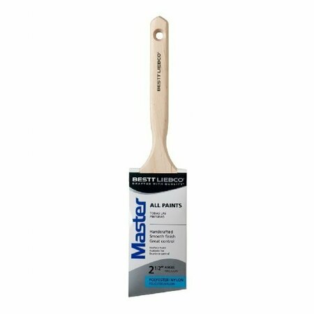 PURDY Bestt Liebco Master Angle Sash Brush, 2 in W, 2-9/16 in L Bristle, Nylon/Polyester Bristle 552566350